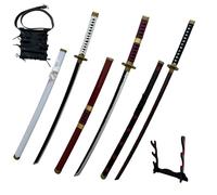 Spada Anime Cosplay - Spada da 41 Pollici con Supporto per Spada e Cintura Katana Replica Spada Perfetta per Cosplay Anime Texture Originale Performance sul palco e Regalo