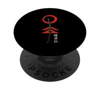 Spada giapponese fantasma samurai guerriero vintage Woodblock Art PopSockets PopGrip Adesivo