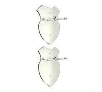 Spada in acrilico trasparente, supporto verticale invisibile per Katana, spade medievali e asce, forte scaffale trasparente per decorazione domestica, 11,4 x 17,8 cm (trasparente, 2 pezzi)