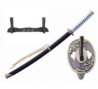 Spada Katana, Katana Vera Samurai Katana Acciaio con fodero per decorazione per collezionisti o come regalo, Spade samurai Spada ninja - Impugnatura katana legno - 4KM85-410BK
