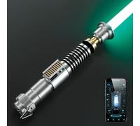 Spada laser G4E con app Bluetooth e scatola di controllo, Swing liscio, 16 font audio, cambio colore RGB infinito, controllo movimento, supporto a sciabola luminosa, spina lama, RGB v3.0 aggiornato