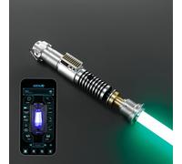 Spada laser G4E con app Bluetooth e scatola di controllo, Swing liscio, 16 font audio, cambio colore RGB infinito, controllo movimento, supporto a sciabola luminosa, spina lama, RGB v3.0 aggiornato