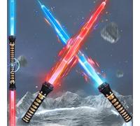 Spada Laser RGB 15 Colori, 2 in 1 Spada Laser Giocattolo, Spada Laser per Bambini, Soundfont di Battaglia di Film Simulati, Lightsaber Light Up Toy per Adulti e Adolescenti, Spade Laser per Bambin