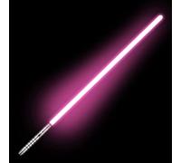 Spada RGB con Manico in Metallo Spada a 7 LED Che Cambia Colore con Effetti Sonori per Giochi di Ruolo Cosplay (Rosa)