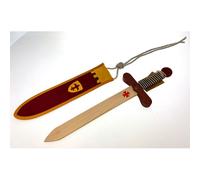 Spada Templare in legno + Fodero Blu\Rosso 50 cm