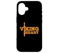 Spada vichinga con cuore Custodia per iPhone 16
