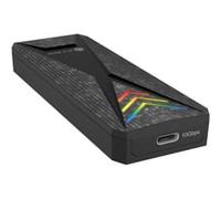 ICY BOX Custodia SSD M.2 NVMe (USB 3.2 Gen 2 Type-C, 10 Gbit/s), illuminazione RGB, per M-Key e B+M Key (2230/2242/2260/2280), fino a 2 TB, Spade Case, IB-1805ML-CU31