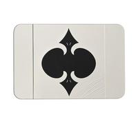 Spades K Poker Diatomy fango, tappetino da bagno assorbe umidità e sporco, zerbino con retro in gomma antiscivolo, adatto sotto la porta, per pavimento del bagno, vasca, doccia, lavandino