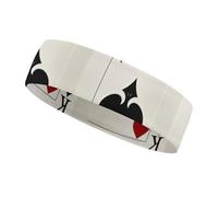Spades K Poker, fascia per capelli sportiva per donne e uomini, adatta a tutte le dimensioni della testa, ultra assorbente e antiscivolo, per corsa, yoga, palestra