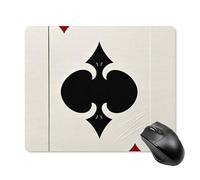 Spades K Poker - Tappetino per mouse con bordo cucito, panno lavabile, antiscivolo, design perfetto per giochi, laptop, lavoro in ufficio