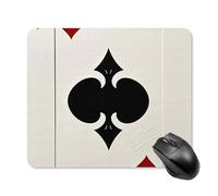 Spades K Poker - Tappetino per mouse con bordo cucito, panno lavabile, antiscivolo, design perfetto per giochi, laptop, lavoro in ufficio