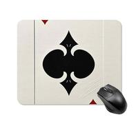 Spades K Poker - Tappetino per mouse con bordo cucito, panno lavabile, antiscivolo, design perfetto per giochi, laptop, lavoro in ufficio