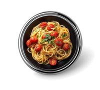 Spaghetti alla bolognese in ciotola nera, spilla rotonda per uomo e donna, distintivo alla moda, spilla da colletto, giacca elegante, accessori per zaino