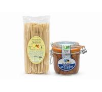 Spaghetti Artigianali di Grano Duro + Acciughe Sott’Olio Il Faro - Kit Pasta con Acciughe 1 kg + 230 g