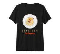 Spaghetti Carbonara Pasta Noodle Gourmet Design Maglietta Premium
