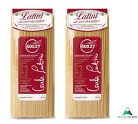 Spaghetti Grandi pasta 100% artigianale Italiana - grano duro coltivati e macinati in Italia ad essicazione lenta in bronzo - 2x500g tot. 1Kg Carla Latini dal 1990 ad oggi