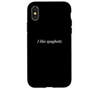 Spaghetti Lover Divertente Cucina Italiana Foodie Mi piacciono gli spaghetti Custodia per iPhone X/XS