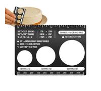 Spaghetti Measuring Tool, Portion Control Noodle Ruler, 18cm Pasta Measure Guide, Stainless Steel Kitchen Accessory, Pasta Portion Gauge with Hanging Hole, Noodle Measure for Home Kitchen