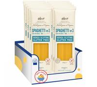 Spaghetti N.3 Senza Glutine, 400 g, Pasta Lunga Trafilata al Bronzo con Riso Integrale e Mais, Ideale per Primi Piatti e Ricette Italiane, Confezione Multipla da 4/8/12 Pezzi (8 PEZZI)