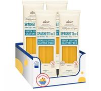 Spaghetti N.3 Senza Glutine, 400 g, Pasta Lunga Trafilata al Bronzo con Riso Integrale e Mais, Ideale per Primi Piatti e Ricette Italiane, Confezione Multipla da 4/8/12 Pezzi (4 PEZZI)