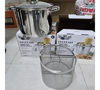 BARAZZONI BIPASTA INOX 18/10 CM 24 ADATTA PER INDUZIONE CON DUE CESTELLI