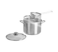 BARAZZONI BIPASTA INOX 18/10 CM 24 ADATTA PER INDUZIONE CON DUE CESTELLI