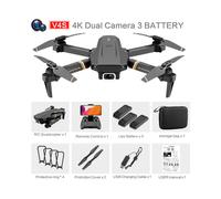 (SPAGNA-4K-Doppia telecamera-3B) 4DRC V4 RC Drone 4K 1080P HD Telecamera grandangolare WiFi FPV Doppia