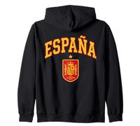 Spagna Crest Arcuato España Felpa con Cappuccio