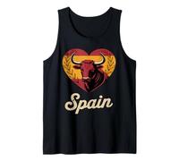 Spagna Cuore Bull Vintage Spagnolo Canotta