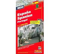 Spagna e Portogallo-España, Portugal-Spanien, Portugal 1:1.000.000: Mit Orts- und Namenverzeichnis und Distoguide, BeeTagg