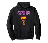 Spagna Fan/Spagna Cavallo Felpa con Cappuccio