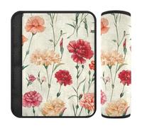 Spagna Garofano Bellezza Fiore 2 pz auto cintura copre protegge collo e spalle per borsa Protector para cinturón de carro