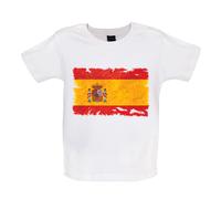 Spagna Grunge Stile Bandiera - Bambino T-Shirt / Body - Madrid Barcelona Viaggio