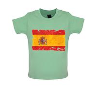 Spagna Grunge Stile Bandiera - Bambino T-Shirt / Body - Madrid Barcelona Viaggio