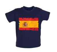 Spagna Grunge Stile Bandiera - Bambino T-Shirt / Body - Madrid Barcelona Viaggio