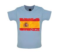 Spagna Grunge Stile Bandiera - Bambino T-Shirt / Body - Madrid Barcelona Viaggio