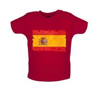 Spagna Grunge Stile Bandiera - Bambino T-Shirt / Body - Madrid Barcelona Viaggio