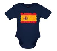 Spagna Grunge Stile Bandiera - Bambino T-Shirt / Body - Madrid Barcelona Viaggio