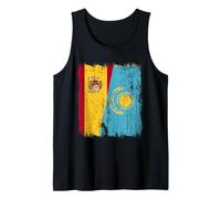 Spagna Kazakistan Half Flag Spagnolo Kazako Jersey Canotta