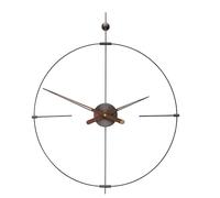 Spagna Nordic Large Wall Clock Modern Pendulum Clocks Parete Minimalista Oro Silenzioso Orologio Camera da Letto Reloj Pared Room Decor,Nero,50cm