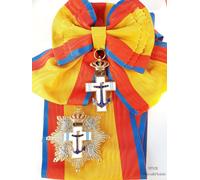 Spagna - Ordine al Merito Navale Gran croce distinzione blu con fascia (rara)