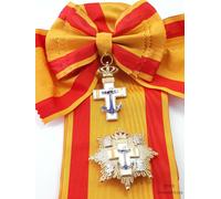 Spagna - Ordine al Merito Navale Gran croce distinzione gialla con fascia (ra...