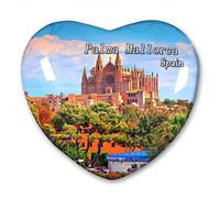 Spagna Palma Mallorca Magnete Frigorifero Adesivi Collezione Magnetico Decorativo Viaggio Souvenir Cuore a Forma di