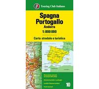 Spagna, Portogallo, Andorra 1:800.000. Carta stradale e turistica