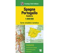 Spagna, Portogallo, Andorra 1:800.000. Carta stradale e turistica