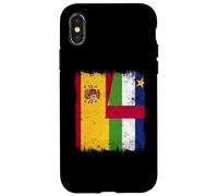 Spagna Repubblica Centrafricana Mezza bandiera Spagnola CAR Roots Custodia per iPhone X/XS