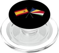 Spagna Seychelles Attraversato Bandiere Spagnole Seychelles Radici PopSockets PopGrip per MagSafe