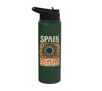 Spagna Total Solar Eclipse 2026 12 Agosto Evento astronomico Stainless Steel Insulated Water Bottle