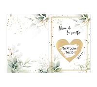 Spagnolo 6*Biglietti Gratta e Vinci Personalizzato+6*Etichette Adesive Cuore+6*Buste Kraft per Annuncio Gravidanza Matrimonio Testimone Inviti Regalo Originale per Sorpresa