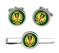 Spagnolo Militare (Ejército O De Tierra) Gemelli E Fermacravatta Set